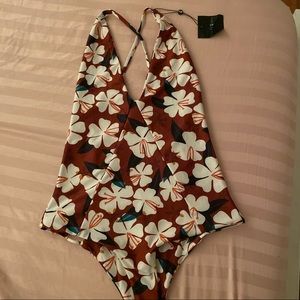 Stone fox sunburnt hibiscus Palma one piece